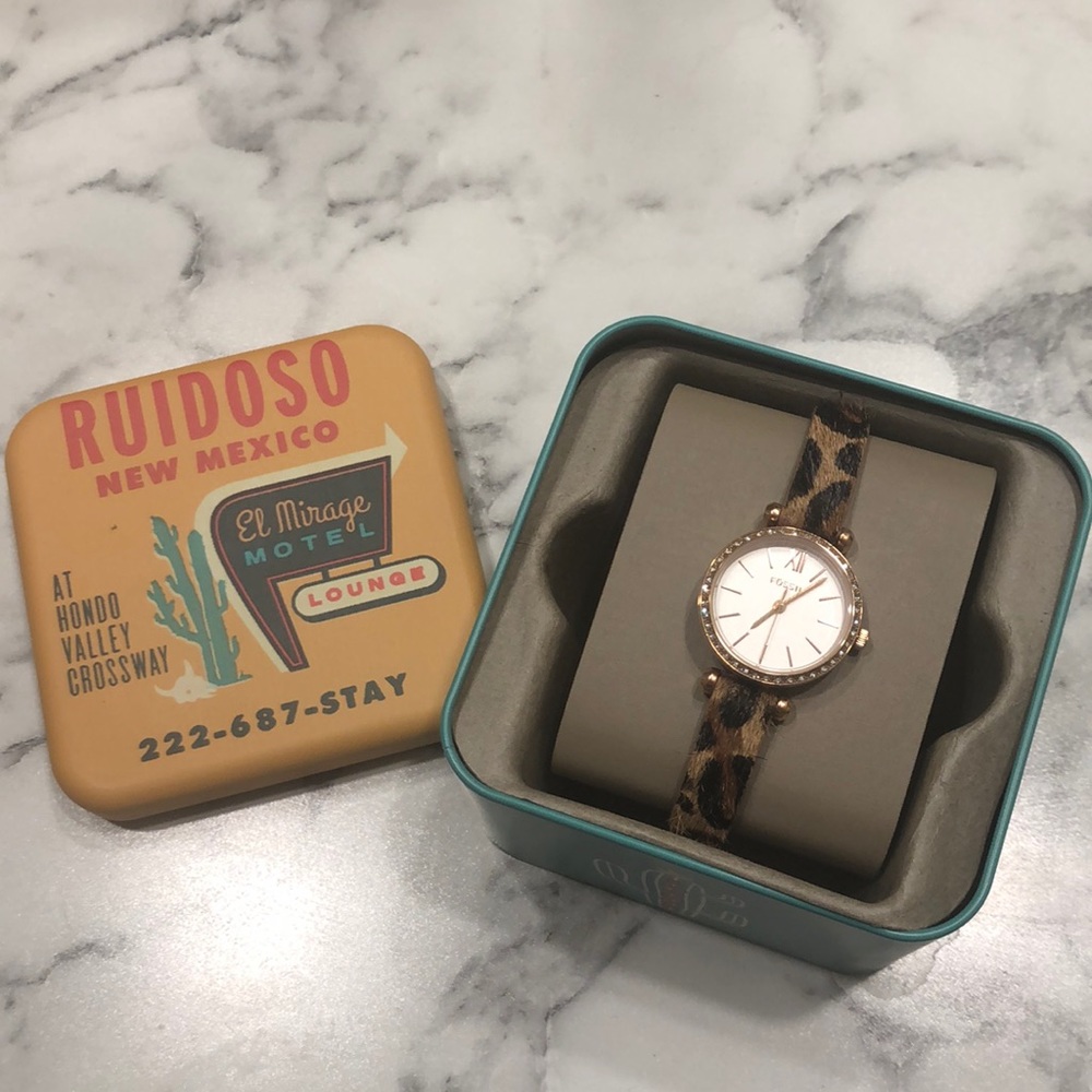 Fossil Cheetah Print Watch